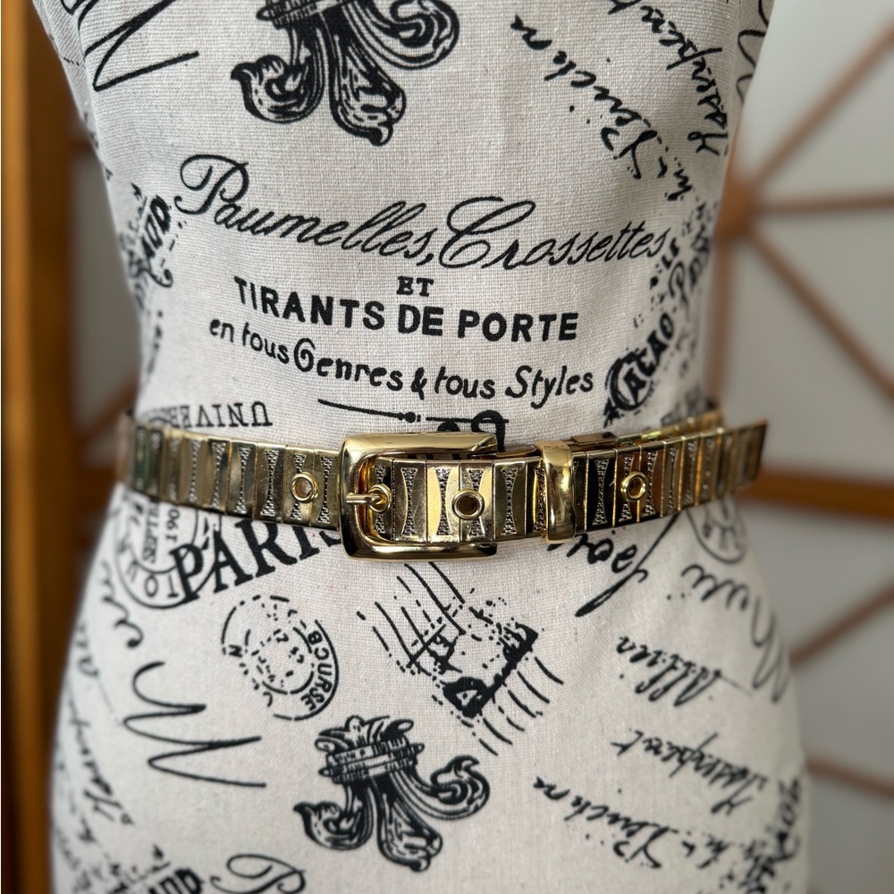 Metal Chain Gold Tone Belt Small/Medium - Picture 8 of 8